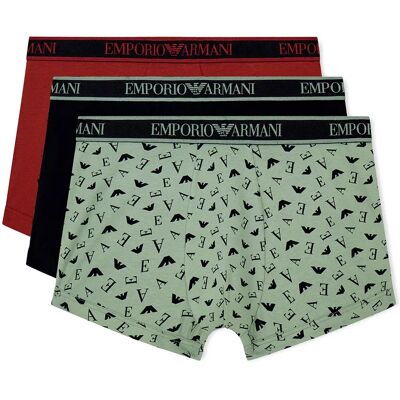 Giorgio Armani Emporio Armani Boxers Em000259_af25019 Boxers 3 Unités Red / Green / Black / Black L - Publicité Giorgio Armani Emporio Armani Boxers Em000259_af25019 Boxers 3 Unités Red / Green / Black / Black L - Publicité