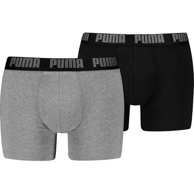 Puma Boxers Everyday Basic 2 Unités Grey Melange / Black XL - Publicité Puma Boxers Everyday Basic 2 Unités Grey Melange / Black XL - Publicité