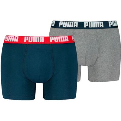 Puma Boxers Everyday Basic 2 Unités Navy / Grey Melange S - Publicité Puma Boxers Everyday Basic 2 Unités Navy / Grey Melange S - Publicité