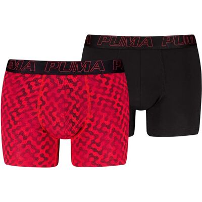 Puma Boxers Graphical Print 2 Unités Regal Red / Black XL - Publicité Puma Boxers Graphical Print 2 Unités Regal Red / Black XL - Publicité