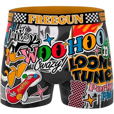 FREEGUN Boxers Looney Tunes Daffy Duck Orange / Black M - Publicité FREEGUN Boxers Looney Tunes Daffy Duck Orange / Black M - Publicité