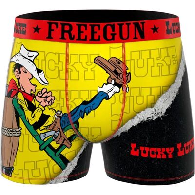 FREEGUN Boxers Lucky Luke Nap Sesta Yellow / Red L - Publicité FREEGUN Boxers Lucky Luke Nap Sesta Yellow / Red L - Publicité