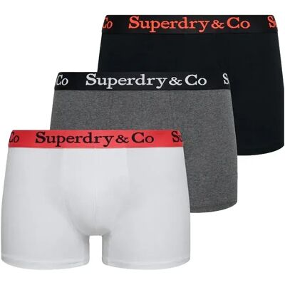 Superdry Boxers M3110481a Trunk 3 Unités Black / Charcoal / Optic 2XL Homme - Publicité Superdry Boxers M3110481a Trunk 3 Unités Black / Charcoal / Optic 2XL Homme - Publicité
