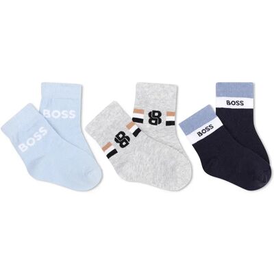 Boss Chaussettes J53578 3 Paires Marine EU 23 - Publicité Boss Chaussettes J53578 3 Paires Marine EU 23 - Publicité