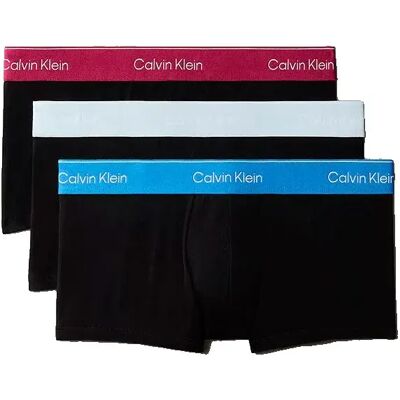 Calvin Klein Boxers Lv00nb4389 Trunk Low Rise 3 Unités Black / Poseidon Blue / Plein XL - Publicité Calvin Klein Boxers Lv00nb4389 Trunk Low Rise 3 Unités Black / Poseidon Blue / Plein XL - Publicité