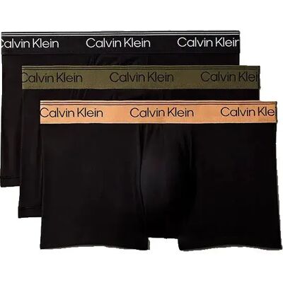Calvin Klein Boxers Lv00nb4409 Trunk Low Rise 3 Unités Black / Bronze Flash / Black / Olive XL - Publicité Calvin Klein Boxers Lv00nb4409 Trunk Low Rise 3 Unités Black / Bronze Flash / Black / Olive XL - Publicité