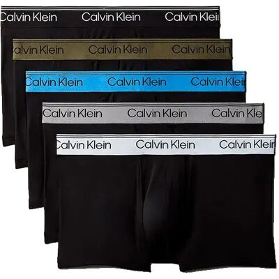 Calvin Klein Boxers Lv00nb4412 Trunk Low Rise 5 Unités Black / Black / Poseidon Blue L - Publicité Calvin Klein Boxers Lv00nb4412 Trunk Low Rise 5 Unités Black / Black / Poseidon Blue L - Publicité