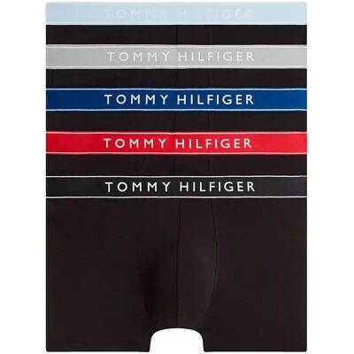 Tommy Hilfiger Boxers Um0um03899 Trunk 5 Unités Black / Sky Blue / Med Red / Op Blue / Black / Antique Silver XL Homme - Publicité Tommy Hilfiger Boxers Um0um03899 Trunk 5 Unités Black / Sky Blue / Med Red / Op Blue / Black / Antique Silver XL Homme - Publicité