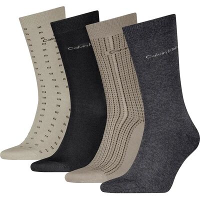 Calvin Klein Chaussettes 701241207 4 Paires Beige EU 39-45 - Publicité Calvin Klein Chaussettes 701241207 4 Paires Beige EU 39-45 - Publicité