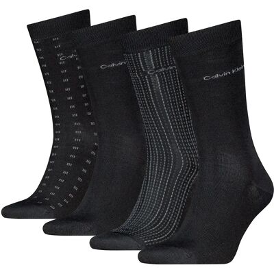 Calvin Klein Chaussettes 701241207 4 Paires Black EU 39-45 - Publicité Calvin Klein Chaussettes 701241207 4 Paires Black EU 39-45 - Publicité