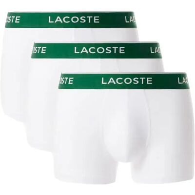 Lacoste Boxers 5h1300-00 Trunk 3 Unités White 2XL Homme - Publicité Lacoste Boxers 5h1300-00 Trunk 3 Unités White 2XL Homme - Publicité