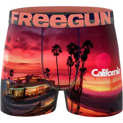 FREEGUN Boxers California Red / Black / Orange XL - Publicité FREEGUN Boxers California Red / Black / Orange XL - Publicité