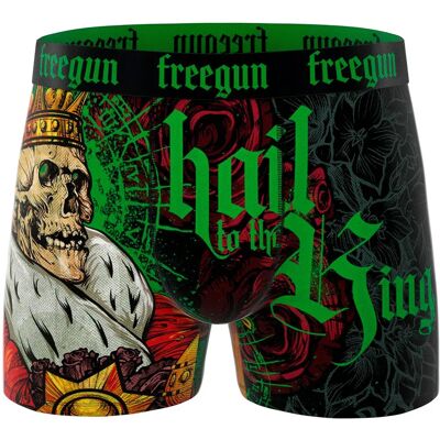 FREEGUN Boxers Hail To The King Black / Green / Multicolor L - Publicité FREEGUN Boxers Hail To The King Black / Green / Multicolor L - Publicité