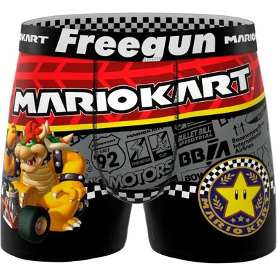 FREEGUN Boxers Super Mario Kart Bowser Grey / Red / Black / Yellow XL - Publicité FREEGUN Boxers Super Mario Kart Bowser Grey / Red / Black / Yellow XL - Publicité