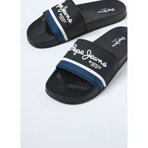 Pepe Jeans Slider Portobello Flip Flops Noir EU 44 Homme Noir EU 44 male