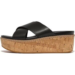 Fitflop Claquettes Eloise Leather/cork Wedge Cross Black EU 40 Femme - Publicité Fitflop Claquettes Eloise Leather/cork Wedge Cross Black EU 40 Femme - Publicité