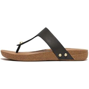 Fitflop Tongs Iqushion Leather Toe-post Black EU 41 Femme - Publicité Fitflop Tongs Iqushion Leather Toe-post Black EU 41 Femme - Publicité
