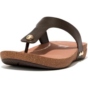 Fitflop Tongs Iqushion Leather Toe-post Chocolate Brown EU 37 Femme - Publicité Fitflop Tongs Iqushion Leather Toe-post Chocolate Brown EU 37 Femme - Publicité