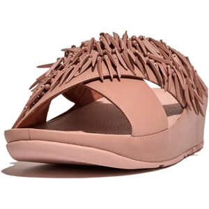 Fitflop Claquettes Rumba Beaded Leather Cross Beige Buff EU 38 Femme - Publicité Fitflop Claquettes Rumba Beaded Leather Cross Beige Buff EU 38 Femme - Publicité