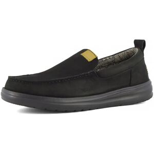 Hey Dude Mocassins Wally Grip Moc Craft Leather Black EU 44 Homme - Publicité Hey Dude Mocassins Wally Grip Moc Craft Leather Black EU 44 Homme - Publicité