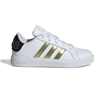 Adidas Baskets Grand Court 2.0 Ftwr White / Gold Met. / Core Black EU 28 1/2 Garçon,Fille - Publicité Adidas Baskets Grand Court 2.0 Ftwr White / Gold Met. / Core Black EU 28 1/2 Garçon,Fille - Publicité