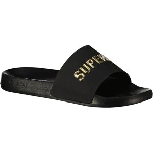 Superdry Claquettes Logo Vegan Pool Black / Metallic Gold EU 40-41 Femme - Publicité Superdry Claquettes Logo Vegan Pool Black / Metallic Gold EU 40-41 Femme - Publicité