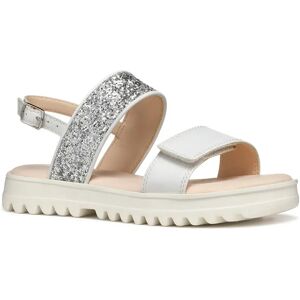Geox Sandales Coralie White / Light Silver EU 35 Fille - Publicité Geox Sandales Coralie White / Light Silver EU 35 Fille - Publicité