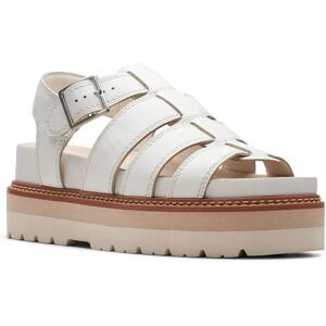 Clarks Shoes Sandales Orianna Twist Off White Leather EU 40 Femme - Publicité Clarks Shoes Sandales Orianna Twist Off White Leather EU 40 Femme - Publicité