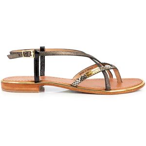 Les Tropeziennes Sandales Monaco Dark / Gold EU 38 Femme - Publicité Les Tropeziennes Sandales Monaco Dark / Gold EU 38 Femme - Publicité