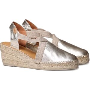 Toni Pons Espadrilles Compensées Tossa Gold EU 37 Femme - Publicité Toni Pons Espadrilles Compensées Tossa Gold EU 37 Femme - Publicité