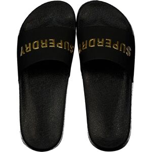 Superdry Claquettes Premium Metallic Pool Black / Gold EU 38-39 Femme - Publicité Superdry Claquettes Premium Metallic Pool Black / Gold EU 38-39 Femme - Publicité