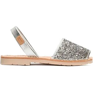 Castell Sandales Menorquines 1097 Iker Gliter Mk Silver EU 31 Garçon,Fille - Publicité Castell Sandales Menorquines 1097 Iker Gliter Mk Silver EU 31 Garçon,Fille - Publicité