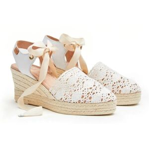 Castell Espadrilles Compensées 2677 Mari Bolillo White EU 37 Femme - Publicité Castell Espadrilles Compensées 2677 Mari Bolillo White EU 37 Femme - Publicité