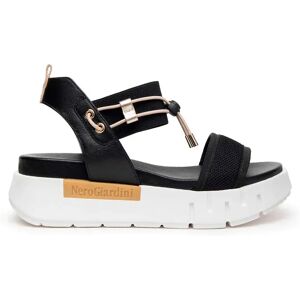 Ahead Nero Giardini Sandales Compensées E410700d Black EU 35 Femme - Publicité Ahead Nero Giardini Sandales Compensées E410700d Black EU 35 Femme - Publicité
