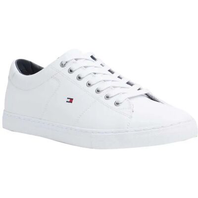 Tommy Hilfiger Baskets Essential Leather Lace-up White EU 39 Homme - Publicité Tommy Hilfiger Baskets Essential Leather Lace-up White EU 39 Homme - Publicité