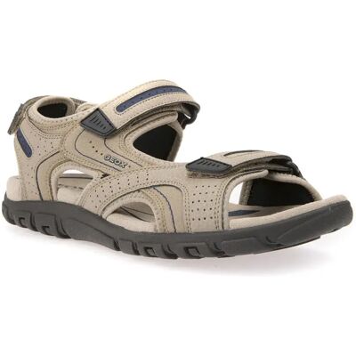 Geox Sandales Uomo Strada Sand / Navy EU 45 Homme - Publicité Geox Sandales Uomo Strada Sand / Navy EU 45 Homme - Publicité