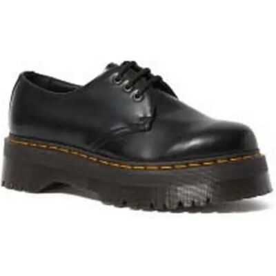 DR MARTENS Chaussures 1461 Quad 3-eye Polished Smooth Black EU 37 Homme,Femme - Publicité DR MARTENS Chaussures 1461 Quad 3-eye Polished Smooth Black EU 37 Homme,Femme - Publicité