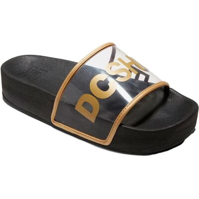 Dc Shoes Claquettes Slider Platform Se Black / Gold EU 38 Femme - Publicité Dc Shoes Claquettes Slider Platform Se Black / Gold EU 38 Femme - Publicité