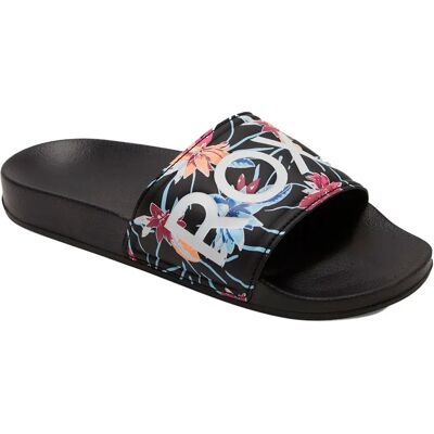 Roxy Claquettes Slippy Ii Black / Azela Pink EU 36 Femme - Publicité Roxy Claquettes Slippy Ii Black / Azela Pink EU 36 Femme - Publicité
