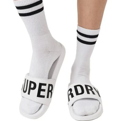 Superdry Claquettes Code Core Pool Optic / Black EU 36-37 - Publicité Superdry Claquettes Code Core Pool Optic / Black EU 36-37 - Publicité