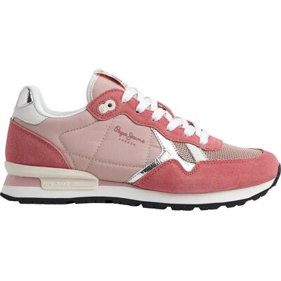 Pepe Jeans Baskets Brit Heritage Pink EU 36 Femme - Publicité Pepe Jeans Baskets Brit Heritage Pink EU 36 Femme - Publicité