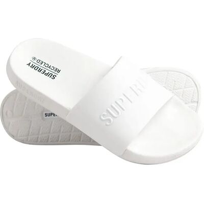 Superdry Claquettes Code Logo Vegan Pool Optic / Optic EU 36-37 Femme - Publicité Superdry Claquettes Code Logo Vegan Pool Optic / Optic EU 36-37 Femme - Publicité