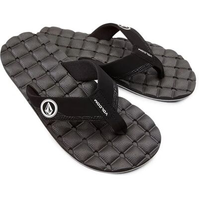 Volcom Sandales Recliner Black White EU 38 Homme - Publicité Volcom Sandales Recliner Black White EU 38 Homme - Publicité
