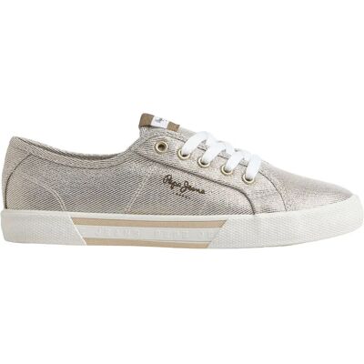 Pepe Jeans Baskets Brady Party Low Gold EU 38 Femme - Publicité Pepe Jeans Baskets Brady Party Low Gold EU 38 Femme - Publicité