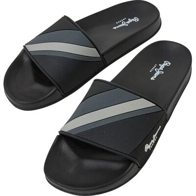 Pepe Jeans Claquettes Texture Black EU 40 Homme - Publicité Pepe Jeans Claquettes Texture Black EU 40 Homme - Publicité