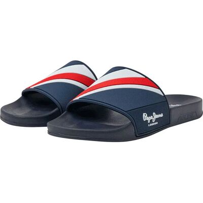 Pepe Jeans Claquettes Texture Navy EU 40 Homme - Publicité Pepe Jeans Claquettes Texture Navy EU 40 Homme - Publicité