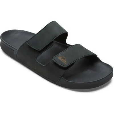Quiksilver Claquettes Rivi Leather Black 1 EU 39 Homme - Publicité Quiksilver Claquettes Rivi Leather Black 1 EU 39 Homme - Publicité