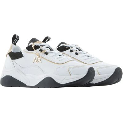 Giorgio Armani Exchange Baskets Xdx104-xv580 Optical White / Black / Gold EU 39 1/2 Femme - Publicité Giorgio Armani Exchange Baskets Xdx104-xv580 Optical White / Black / Gold EU 39 1/2 Femme - Publicité