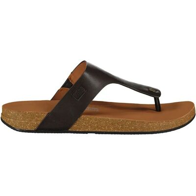 Fitflop Sandales Iqushion Leather Toe-post Chocolate Brown EU 41 Homme - Publicité Fitflop Sandales Iqushion Leather Toe-post Chocolate Brown EU 41 Homme - Publicité