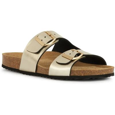 Geox Sandales Brionia Light Gold EU 35 Femme - Publicité Geox Sandales Brionia Light Gold EU 35 Femme - Publicité